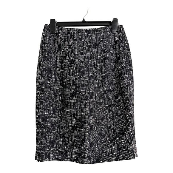 Sophie Theallet The Limited Skirt Women's Size 4 Black White Textured Pencil - Picture 1 of 8